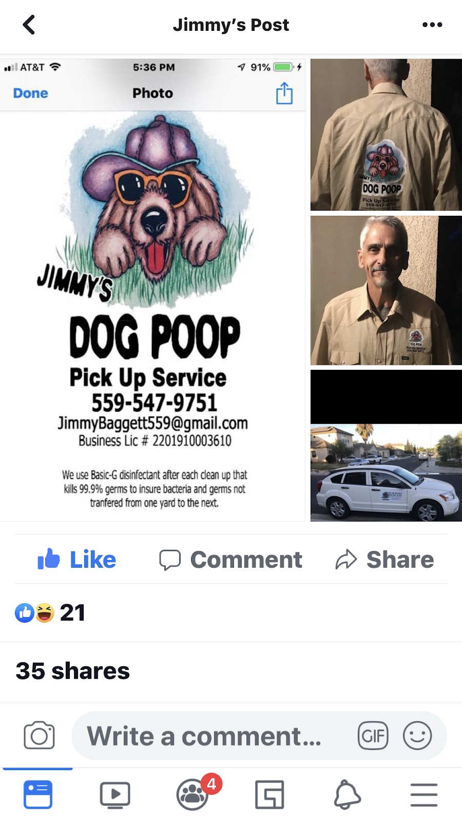 Jimmy’s Dog Poop Pick Up Service - Photo 3