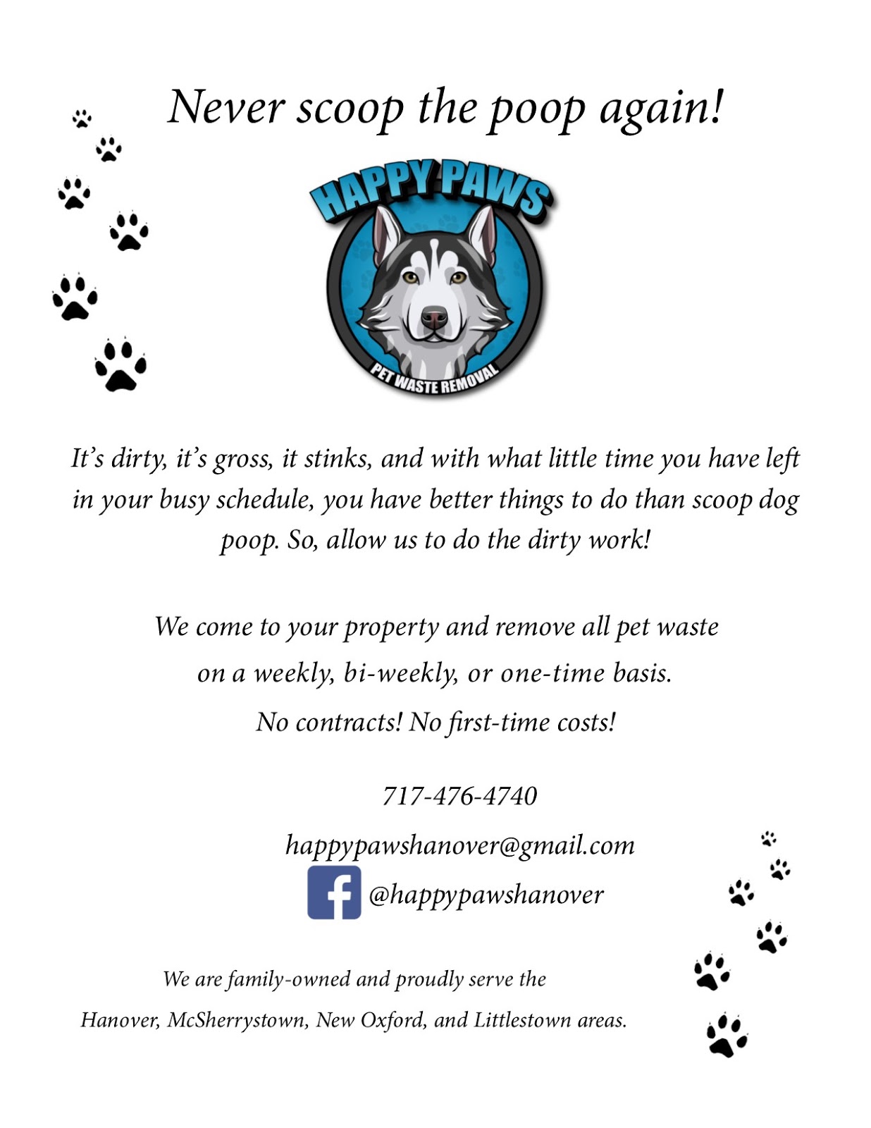 Happy Paws Pet Waste Removal